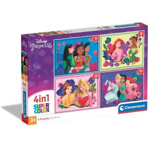 PUZZLE 4 IN 1 DISNEY PRINCESS
