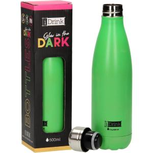 BORRACCIA BOTTIGLIA TERMICA 500 ML GLOW IN THE DARK VERDE