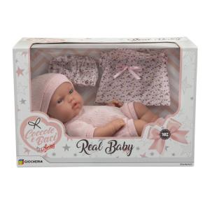 COCCOLE E BACI -  REAL BABY 33 CM 2 COLORI 60712