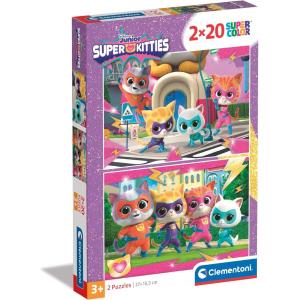 PUZZLE 2X20 PZ SUPER KITTIES DISNEY GATTINI