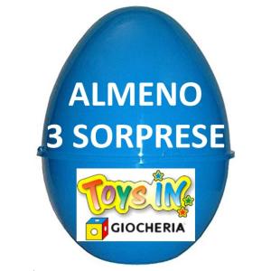 UOVO TOYS IN PICCOLO PASQUA AZZURRO BLU MASCHILE 3 SORPRESE