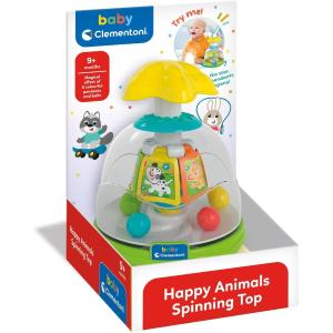 BABY TROTTOLA HAPPY ANIMALS SPINNING TOP (INT) -K-