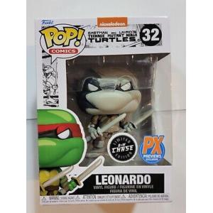 FUNKO POP - COMICS TURTLES TARTARUGHE NINJA LEONARDO 32 CHASE BIANCO E NERO