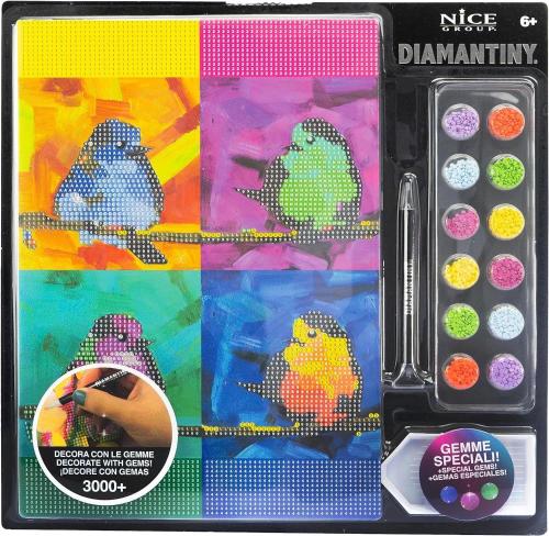 DIAMANTINY LEVEL UP ANIMALS PAINTINGS A4 UCCELLI