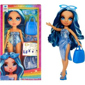 RAINBOW HIGH SWIM FASHION DOLL SKYLER COSTUME BLU