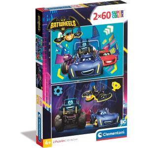 PUZZLE 2X60 PZ BATWHEELS BATMAN