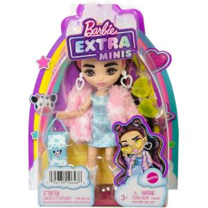 BARBIE EXTRA MINIS - BAMBOLA FASHION CON OCCHIALI GIALLI E CAPPOTTO