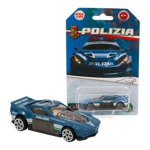 POLIZIA - DIE CAST 1:64 SINGOLO MODELLO 3 IN METALLO