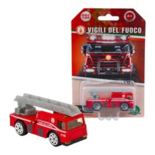 VIGILI DEL FUOCO - DIE CAST 1:64 SINGOLO MODELLO 7 IN METALLO
