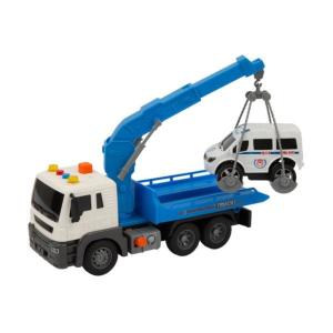 FAST WHEELS - SOS AUTOCARRO SCALA 1:16 GRU CON RIMORCHIO BLU