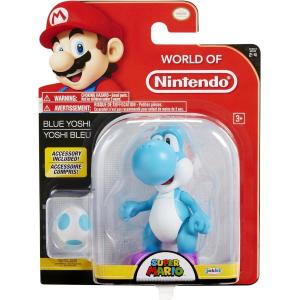 ACTION FIGURE SUPER MARIO PERSONAGGIO CM 15 LIGHT BLUE YOSHI