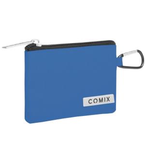 PORTA MONETE  PORTA CARD MONOCOLORE COBALTO COMIX