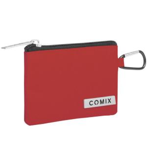 PORTA MONETE PORTA CARD MONOCOLORE BORGOGNA COMIX