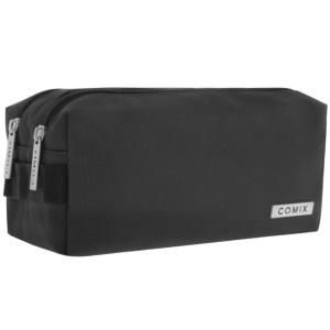ASTUCCIO CON 2 ZIP MONOCOLORE NERO COMIX