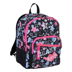 ZAINO DOPPIO SCOMPARTO SJ GANG SJ EVER GIRL NERO E ROSA