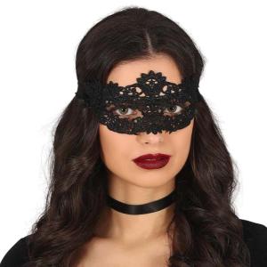 MASCHERA NERA IN PIZZO