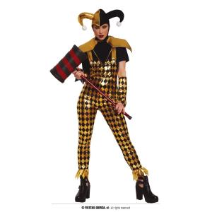 COSTUME CLOWN PERICOLOSO HARLEY QUINN TAGLIA S 38-40