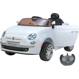 AUTO ELETTRICA FIAT 500 BIANCO 12V CON RADIOCOMANDO 