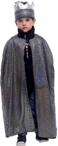 SET ACCESSORI MEDIEVALE BAMBINO (MANTELLO REVERSIBLE E CORONA)