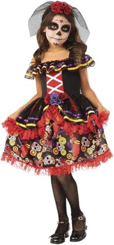 COSTUME KATRINITA DELUXE RAGAZZA MISURA L GIORNO DEI MORTI