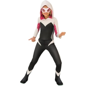 COSTUME SPIDERMAN RAGNO GWEN CLASSICO BAMBINA TAGLIA 5-6 ANNI