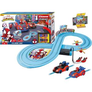 PISTA FIRST DA CORSA SPIDEY WEB SPINNERS SPIDERMAN CON 2 MACCHININE