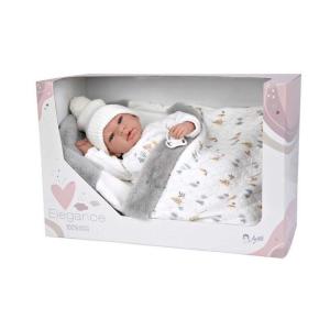 ARIAS - BAMBOLA REBORN BEBÈ JACOPO 40 CM CON PESO E COPERTINA 60822 