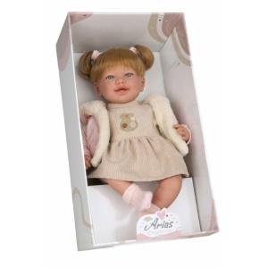 ARIAS - BAMBOLA REBORN LAURA 42 CM RIDENTE CORPO MORBIDO 65374