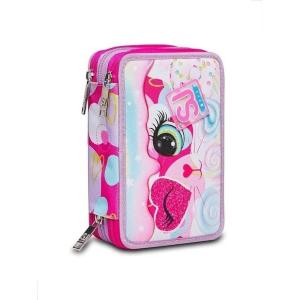 ASTUCCIO 3 ZIP SJ GANG GIRL HEART LOLLY