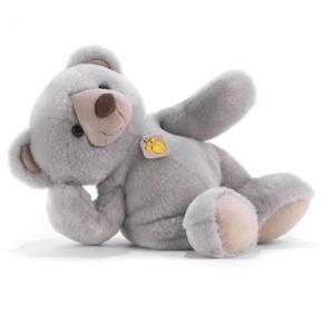 PELUCHE ORSETTO QINGDY GRIGIO SEDUTO 26 CM