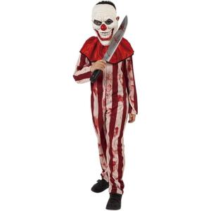 COSTUME CLOWN  SANGUINOSO CON MASCHERA RAGAZZO MISURA L