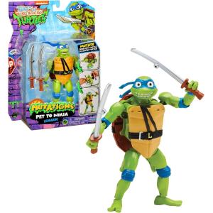 TURTLES TARTARUGHE NINJA ACTION FIGURE DELUXE LEONARDO TRASFORMABILE 15 CM