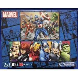 PUZZLE 1000 PZ 2 IN 1 MARVEL PANORAMA AVENGERS