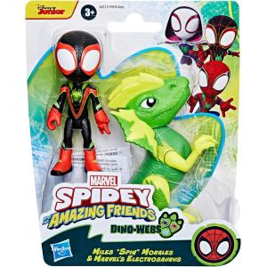 SPIDEY CON CATTIVO DINO MILES MORALES F9478