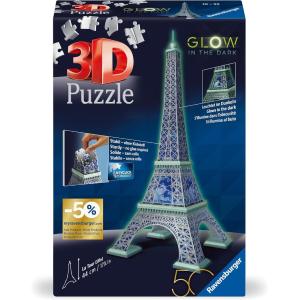 PUZZLE 3D 50° ANNIVERSARIO: TOUR TORRE EIFFEL GLOW IN THE DARK