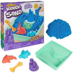 KINETIC SAND PLAYSET CASTELLO DI SABBIA BLU CON ANIMALI MARINI