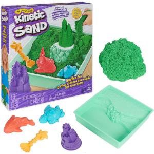 KINETIC SAND PLAYSET CASTELLO DI SABBIA VERDE CON ANIMALI MARINI