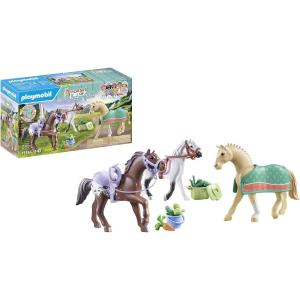 PLAYMOBIL SET 3 CAVALLI CON SELLE