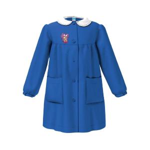 GREMBIULE SCUOLA BAMBINA BLU CON RICAMO BIMBA MISURA 9 ANNI