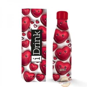 BORRACCIA BOTTIGLIA TERMICA 500 ML FOLLOW YOUR HEART 3D