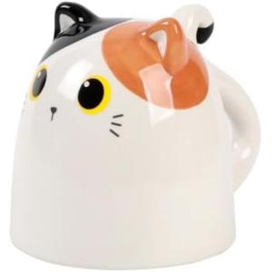 TAZZA IN CERAMICA UP & DOWN ORANGE CAT