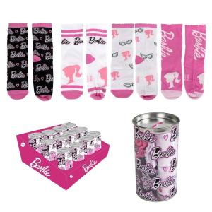 SET 4 PEZZI CALZINI BARBIE MISURA 31/34