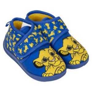 PANTOFOLE STIVALETTO MEDIO RE LEONE BLU MISURA 23