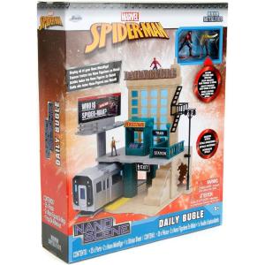 MARVEL SPIDERMAN NANO SCENE PALAZZO DAILY BUGLE + 2 PERSONAGGI