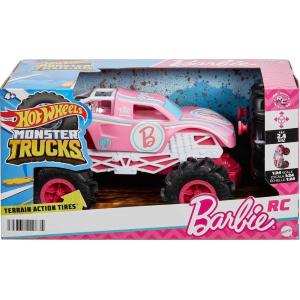 HOT WHEELS MONSTER TRUCKS BARBIE RADIOCOMANDATO IN SCALA 1:24