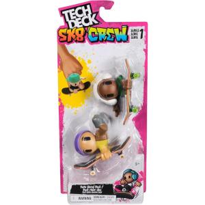 TECH DECK SK8 CREW FINGERBOARD MINI SKATEBOARD CON 2 PERSONAGGI