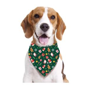 FAZZOLETTO VERDE PER CANI CON STAMPA
