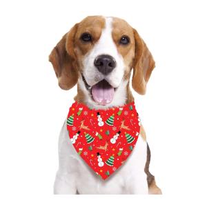 FAZZOLETTO ROSSO PER CANI CON STAMPA