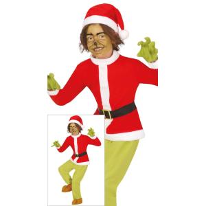 COSTUME HATER DEL NATALE IL GRINCH BAMBINO TAGLIA 10-12 ANNI
