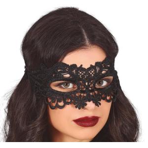 MASCHERA NERA IN PIZZO